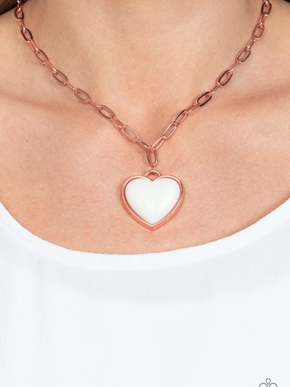 Paparazzi Jewelry Accessories Everlasting Endearment - Copper Necklace - Vintage